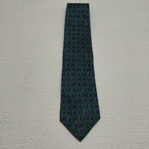 Burberry Green and Blue 100% Silk Tie—GREAT Looking!! Excellent Condition!!